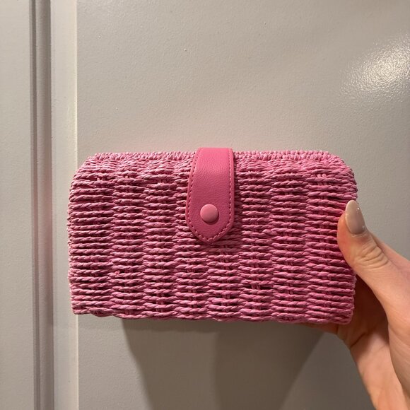 A New Day Pink Wicker Bag - Picture 5 of 5